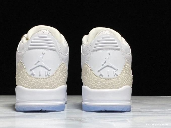 Rep LUCY White 136064-111 Air Jordan Retro 3 Triple 0630